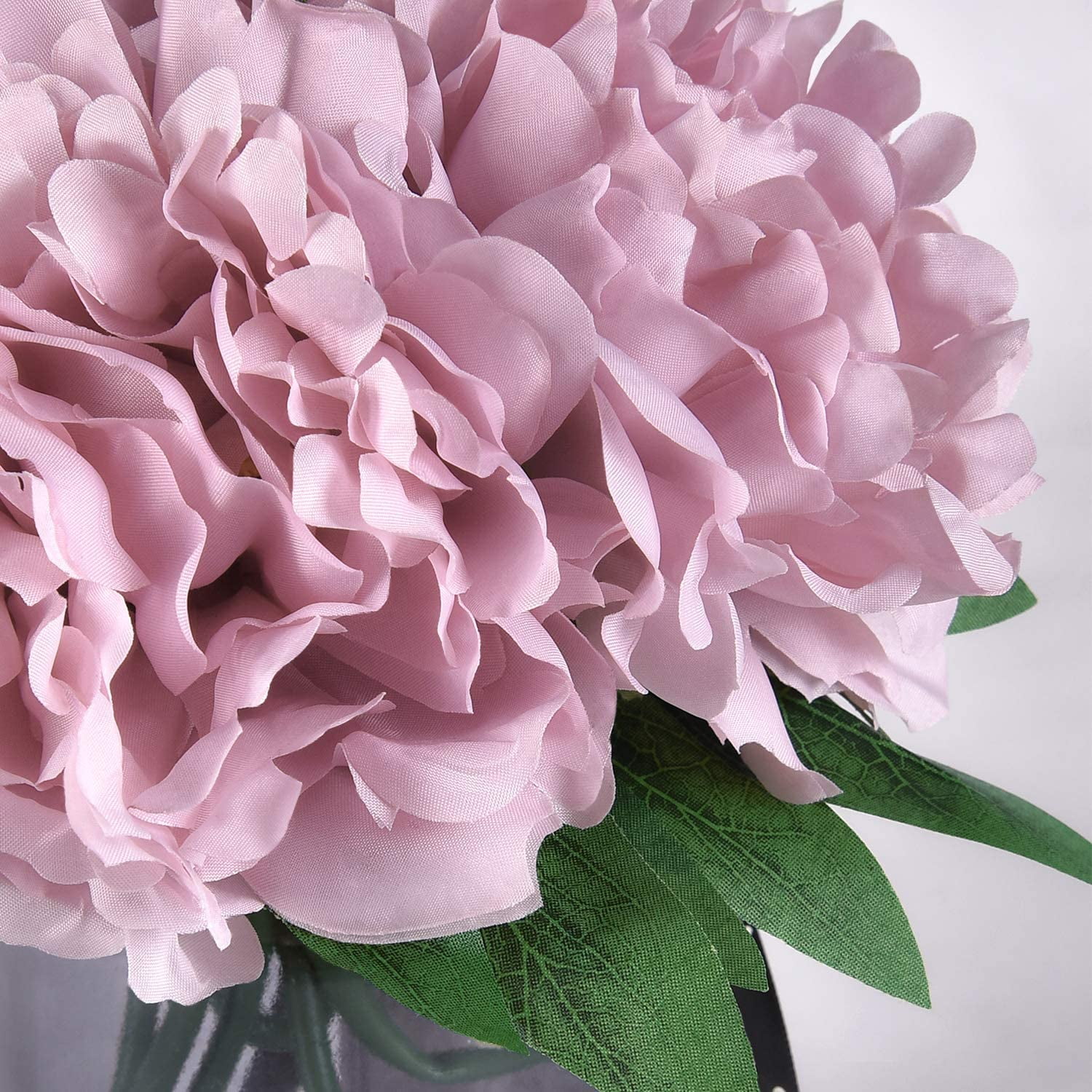 Artificial Peony Flowers with Vase, Faux Peony Flowers Fake Flowers Arrangements for Home Decor