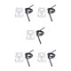 thumbnail image 1 of Greeniant Diving Hook Buckle with Bungee Gear Belt Snorkeling Dive Rope Swimming Stainless Parts Equipment Retainer Steel D-Ring Type2, 1 of 6