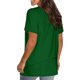 thumbnail image 3 of Puntoco - Camiseta de manga corta para mujer, cómoda, informal, cuello en V, bolsillo sólido, ajuste holgado Puntoco Puntoco-731, 3 of 6