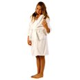 thumbnail image 2 of Water Absorbent Boys and Girls Bathrobe, Kids Bath Robe, White, Size Large, 2 of 3