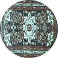 thumbnail image 1 of Ahgly Company Indoor Round Persian Light Blue Traditional Area Rugs, 4' Round, 1 of 4