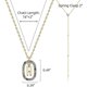 thumbnail image 3 of Women's Alphabet Gemstone Crystal Clavicle Necklace Gold Plated Alphabet Pendant with Letter H Jewelry Gift, 3 of 4
