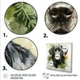 thumbnail image 3 of Designart "Tropical Labrador Art Portrait" Animals Framed Wall Art Decor - Modern Black Dog Hallway Framed Wall Art Decor, 3 of 6