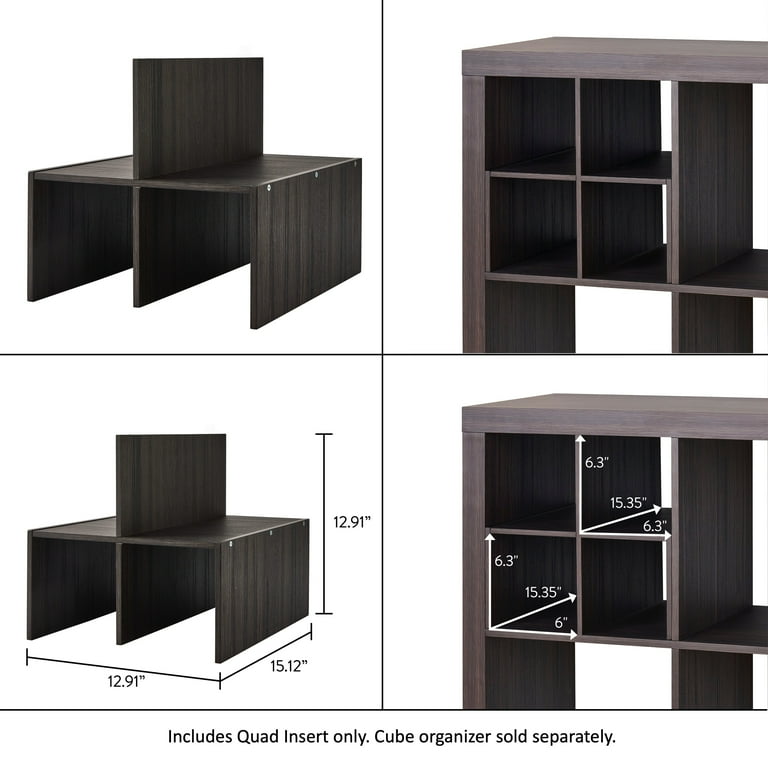 Better Homes & Gardens Quad Shelf Cube Organizer Insert - Walmart.com