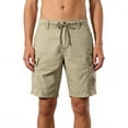 thumbnail image 3 of Men's Cargo Shorts Loose Fit Lightweight Breathable Casual Summer Multi-Pocket Camping Hiking Daily Wear Outdoor | AKLJWH,Khaki 3XL, 3 of 6