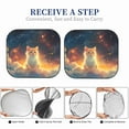 thumbnail image 6 of Sikiie Starry Sky Constellation Cat Print Foldable Car Windshield Sun Visor, Car Window Sunshade Suitable for Sedan, SUV and Truck Car Accessories-Small, 6 of 6