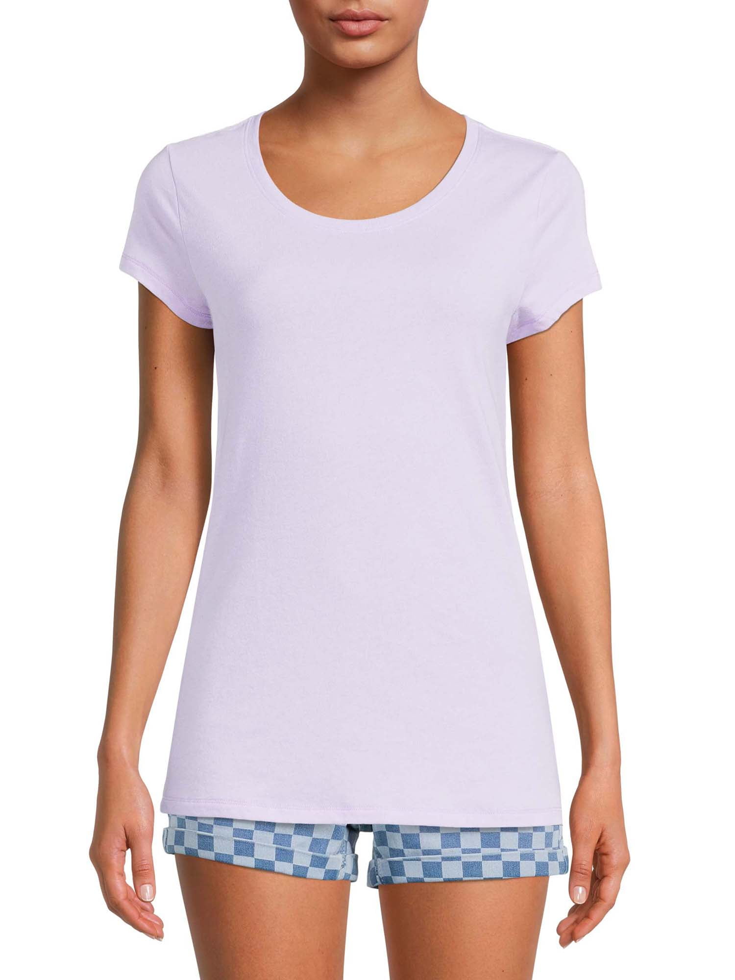 No Boundaries Women's Juniors Everyday Short Sleeve T-Shirt, 3-Pack