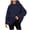 Dark Blue plus size hoodie with pocket a1, variant on thefmos Women Plus Size Fall Winter Hooded Pullover Tops Casual Loose Sweatshirts Solid Long Sleeve Hoodie Travel Vacation Outfits, Light Blue M