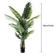 thumbnail image 2 of XIANERS Artificial Palm Plant 2PCS Tree Outdoor Indoor In Pot 6FT Large Artificial Plants Tree Outdoor Indoor In Pot With Detachable 18 Leaves lovely, 2 of 9