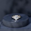 thumbnail image 6 of Rosec Jewels Certified Lab Grown Diamond Oval Engagement Ring 2 Carat - EF-VS Quality - Diamond Ring with Side Stones, 18K Yellow Gold, US 10.00, 6 of 8