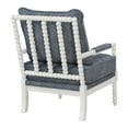 thumbnail image 5 of Kaylee Spindle Chair in Indigo Fabric with Antique White Frame, 5 of 9
