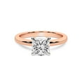 thumbnail image 3 of IGI Certified 5 Carat Princess Shape Lab Grown Diamond Engagement Ring | 14K Rose Gold | Matilda Leaf Petal Solitaire Diamond Ring | FG-VS1-VS2 Quality Friendly Diamonds, 3 of 6