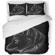 thumbnail image 1 of ABPHQTO Juego de ropa de cama de 3 piezas The Foxfor Outwear Hunting Fox Black White Funda nórdica con 2 fundas de almohada para la decoración de la habitación del hogar, 1 of 1