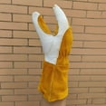 thumbnail image 4 of TIEVOSA Sheepskin Labor Heat Insulation Heat Welder's High Temperature Welding Gloves（Yellow）, 4 of 9