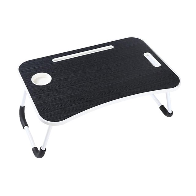 Escritorio de cama plegable,Mesa de cama plegable,escritorio para ordenador portátil,soporte de lectura,Computadora portátil Cama Escritorio Bandeja de desayuno plegable Sofá,Escritorio Negro BLESIY Escritorio de cama plegable
