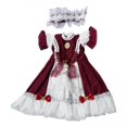 thumbnail image 1 of Xuanheng Robe de Princesse pour Poupée 2x1/6 DIY Cosplay pour Figurine d'Action Fille Mode 30cm Rouge, 1 of 8