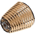 thumbnail image 3 of Rattan Light Shade Bamboo Coffee Light Diffusion Bathroom 1Set, 3 of 6