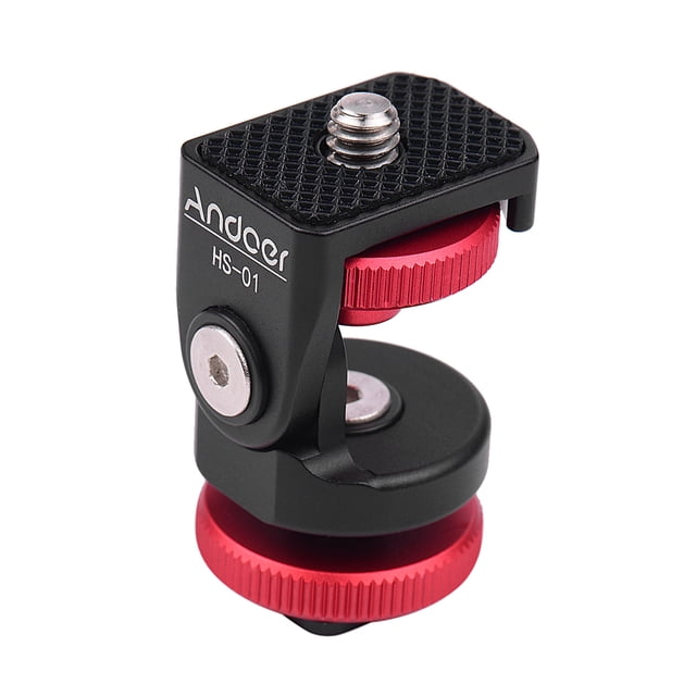 Shoe Mount,With 1/4 Inch Alloy With 1/4 Screw Led Video Screw L-ed Video Adapter Alloy With Cold Mount Adapter 1/4 Inch Screw Monitor Dslr Camera Hs-01 Cold Mount Video Monitor Qisuo Buzhi