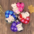 thumbnail image 4 of POINTERTECK 1 Set Artificial Soap Rose Flower Bear Doll Valentine Day Gift Box Party Decor, 4 of 8