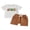Khaki, variant on Baby Toddler Boys Birthday Outfits 6 12 18 Months Letter Rugby/Basketball Print Round Neck Short Sleeve T-Shirts Elastic Waist Shorts 2Pcs Clothes Set