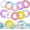 Warm Color, variant on 12 Pack Inflatable Pool Float Tube 31.5 Inch Glitter Swim Tubes Rings Confetti Water Tube Colorful Swimming Pool Floats Toys for Outdoor Summer Beach Supplies(Cool Color)