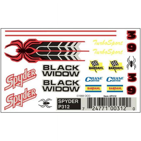 UPC: 0724771003120 | WS 312 Pinecar 312 Dry Transfer Spyder