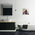 thumbnail image 3 of Stupell Industries Bathtub Bear with Graffiti Typography Painting Gallery Wrapped Canvas Art Print Wall Art, 17 x 17, 3 of 8
