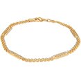 thumbnail image 2 of 18K Gold Plated Mesh Anklet For Women - Made In Brazil, 2 of 2