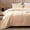 Beige, variant on Sonive Washed Comforter Set King Size - 3 Pieces Soft Luxury Cationic Dyeing Bedding Sets, Linen-Like Texture Breathable Wrinkle Bed Sets, Beige