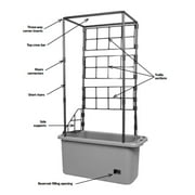 Hydrofarm GCTR 10 Gal Tomato Garden Planting System & 4 Trellis Tower on Wheels