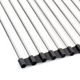 thumbnail image 4 of Roll up Dish Drying Rack Over the Sink Kitchen Roll up Sink Drying Rack Portable Dish Rack Dish Drainer Foldable Stainless Steel Dish Drying Rack, 4 of 10