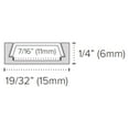 thumbnail image 4 of American Lighting PE-AA2-1M 39.4 in. Universal Recessed Mount Anodized Aluminum Extrusion, 4 of 4