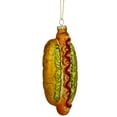 thumbnail image 4 of 6" Hot Dog with All the Fixings Glass Christmas Ornament, 4 of 6