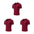 thumbnail image 1 of Minnieouse Elegantes sudaderas con capucha de manga corta para hombres: telas seleccionadas Trendy And Fashion Wine-red XXL Type1 NO1, 1 of 6