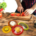 thumbnail image 4 of 5 Pieces Set Avocado Saver, Onion Silicone Storage, Half Cut Fruit Containers - Reusable Kitchen Gadgets for Fridge, 4 of 6