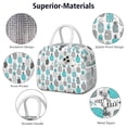 thumbnail image 4 of Lunch Bag Lunch Box for Women Reusable Insulated Lunch Bags,Water-Resistant Pineapple Pattern Cooler Lunch Tote Bag, Large Capacity for Work Travel Picnic, 4 of 6