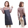 thumbnail image 3 of Kitchen Cooking Aprons, Adjustable Bib Denim Apron with 3 Pockets for Men Women, 3 of 5