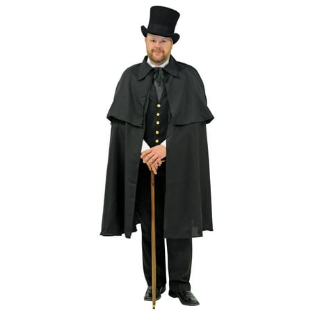 Dickens Black Cape Adult Halloween Accessory