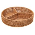 thumbnail image 2 of Here's a refined and professional product description for your item:\n\n \n\n**Vintage Imitation Rattan Woven Storage Basket with Compartments –, 2 of 5