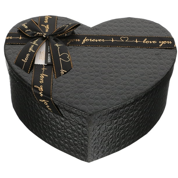 Caja de regalo con forma de corazón para San Valentín, con embalaje de chocolates y flores, caja de cartón decorativa con tapa para regalos