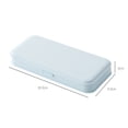 thumbnail image 2 of Paquete de 2 cajas de lápices de plástico con tapa, elegante caja organizadora de almacenamiento de suministros de oficina, 20,5*9,3*3 cm, 2 of 7