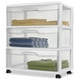 thumbnail image 2 of Cajonera Sterilite Grande con 3 Cajones con Ruedas Blanca, 2 of 4