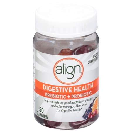 Align Digestive Health Prebiotic + Probiotic Gummies Fruit Flavored - 50 ct