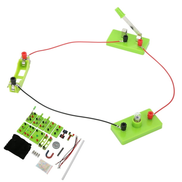 Kit de aprendizaje de circuito de física, juego de juguetes para experimentos de física y ciencia, principio de electricidad para estudiantes