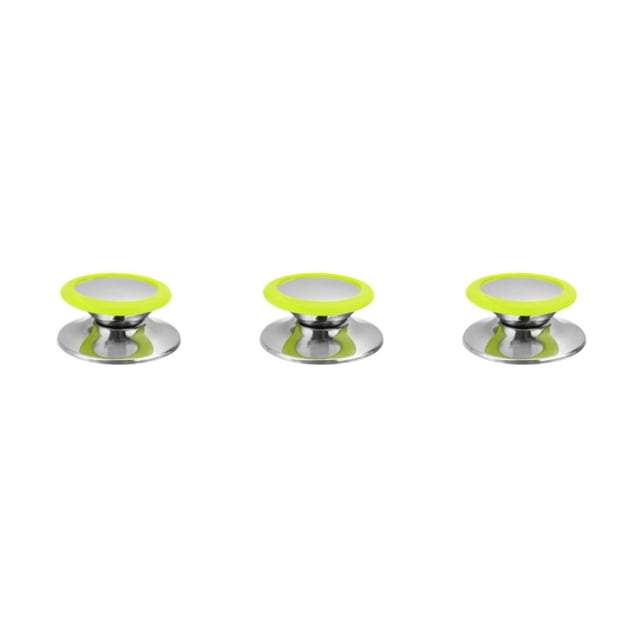 Ounissouiy Pomo de cubierta de olla de acero inoxidable, manija de tapa de sartén antideslizante para cocina, utensilios de cocina, accesorios de Type1 NO1