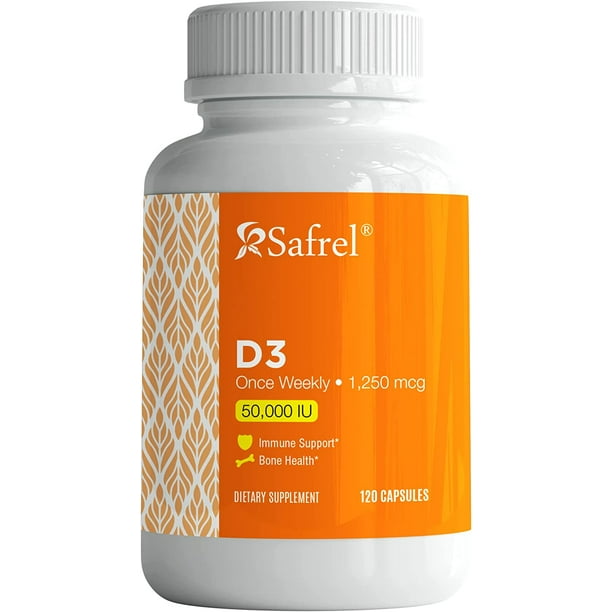 Safrel Vitamin D3 50,000 IU (as Cholecalciferol), Once Weekly Dose