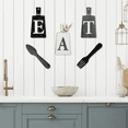 thumbnail image 5 of Cutting Board Eat Sign Set Hanging Art Kitchen Eat Sign Fork and Spoon Wall and Kitchen Decor,B, 5 of 7