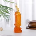 thumbnail image 4 of Estatua de budismo de resina ámbar, estatua del bodhisattva Guanyin, pequeña figura Estatua de Buda, 4 of 9