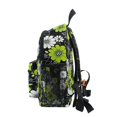 thumbnail image 4 of FORMRS School Backpack with Front Zippered Pocket 12" Student Travel Daypack, White Flower Pattern, 4 of 6