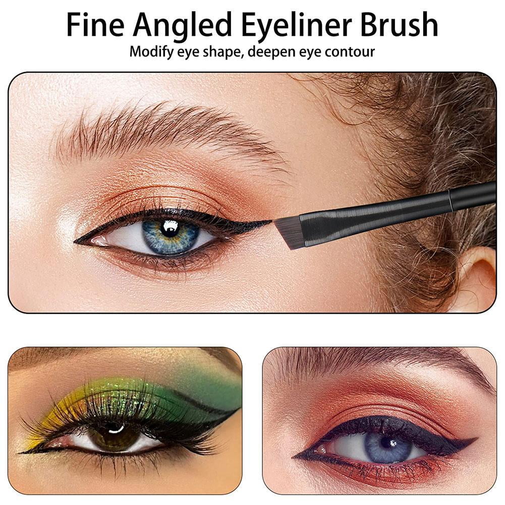 Eyebrow Inclined Flat Angled Brush Eyeliner Eyeshadow Brow Makeup Tools Eye